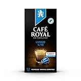 Café Royal Lungo 10 Nespresso®* kompatible Kapseln (aus Aluminium, Intensität 4/10), 1er Pack (1 x 10 Kaffeekapseln)