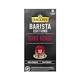 Jacobs Kaffeekapseln Barista Editions Dark Roast, 100 Nespresso®* kompatible Kapseln, 10 x 10 Getränke