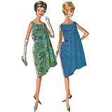 Schnittmuster der 1960er-Jahre, drapiertes Kleid, Brustumfang: 96,5 cm