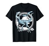 Jurassic World 2 Raptor And Pterodactyl Blue Tint T-S