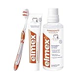 elmex Kariesschutz Set mit Zahnpasta, Mundspülung und Zahnbürste - für optimalen Schutz gegen Karies