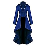 iHENGH Women's Gothic Steampunk Button Lace Corset Halloween Costume Coat Coat Coat Jacket