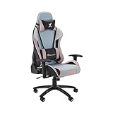 X Rocker Agility Ergonomischer Gaming Stuhl/Bürostuhl/Schreibtischstuhl mit Armlehnen und Wippfunktiondrehbar und Höhenverstellbar | weiß/Pink [