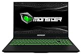 Monster Abra A5 V15.9.2 15.6 Zoll 120HZ Gaming Laptop, Intel Core i5 10500H Turbo Boost 4,5GHz, NVIDIA GeForce 4GB GTX-1650 Refresh, 8GB RAM, 256GB SSD, 2,1kg, FreeDOS Gamer Rucksack Geschenkt