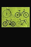 4 Unterschiedliche Fahrräder: Das tolle Rad Motiv auf dem Notizheft für Fahrradfahrer oder Radsportler die gern mit dem Fahrrad unterwegs sind, Das ... Ideales Tagebuch für die Radtour in der Natur