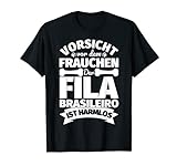 Fila Brasileiro Frauchen Hund lustiger Spruch T-Shirt