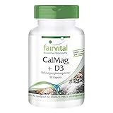 Calcium Magnesium Citrat plus Vitamin D3 - HOCHDOSIERT - Cal-Mag + Vitamin D3 Cholecalciferol - 90 Kapseln
