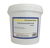 Calciumcarbonat 1kg in Lebensmittelqualität - E170-100% natürlicher Ursprung - CaCO3-1000g - Kalk - Kreide - Kreidefarbe – Rasenkalk – Kalzium