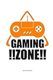 Gaming Zone: Fun gift for the gaming fan in your life. Measuring 6 x 9 inches, packed with 120 blank sketch pages with plenty of space to write and doodle gaming tips and memories