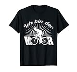 Radfahrer Ich bin der Motor Fahrrad Anti E-Bike Spruch T-Shirt