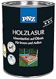 PNZ Premium Holz Lasur Lösungsmittelfrei | Ebenholz | 3x 250ml | 10028