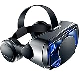 VR Brille, HD Virtual Reality Brille, 110° FOV, für 3D Film und Spiele, 4,7-7,0 Zoll für iPhone SE 6/6s/7/8/X/XS, Samsung Galaxy S6/S7/S8/S9, Huawei p10/p20. Mit Google Cardboard Apps, l096xq