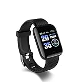 JKLH Fitness Armband, Fitness Tracker Aktivitätstracker Smartwatch mit Pulsuhr Schrittzähler Schlafmonitor für Damen Herren IP67 Uhr Sportuhr