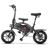 E-Bike Elektrofahrrad Klapprad 48V/7.5Ah Lithium-Akku, Elektrische Elektrofahrräder für Jugendliche und Erwachsene 14 Zoll - Kirin V1