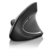 CSL - optische Wireless kabellos Funk Maus - vertikale Ausführung - ergonomisches Design - Vorbeugung gegen Mausarm Tennisarm - besonders armschonend - 5 Tasten