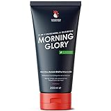 Natürliches Duschgel & Shampoo für Männer 'Morning Glory' Hoch wirksames BIO Herren Shower Gel mit Aloe Vera, Baobab-Öl und Pro-Vitamin B5, 200ml von Groomed Rooster, MADE IN GERMANY