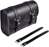josietomy Motorradtasche aus PU-Leder, abnehmbar, wasserdicht, Satteltaschen mit 2 Befestigungsg