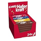 Haferriegel Corny Haferkraft Mix Box, 4 Sorten,Vollkorn & Vegan, 24x65g