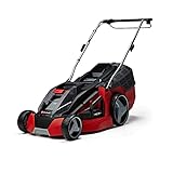 Einhell Akku-Rasenmäher GE-cm 43 Li M Kit Power X-Change (36V, 43 cm Schnittbreite, bis 600 m², Brushless, Mulch-Kit, 63L Fangkorb, 25-75 mm Schnitthöhe, inkl. 2X 4,0Ah + 2X Ladegerät)