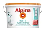 Alpina 5 L. &10 L. weiße Wandfarben für Innen, verschiedene Eigenschaften (5 Liter, Alpina Bad- & Küchenfarbe - für schimmelanfällige Räume)