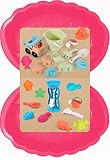 thorberg Sandbox Sandkasten Sandmuschel Muschel groß 108x79cm XL, 5 Farben! (2X rosa + 24tlg Bio-Set)