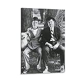 Laurel And Hardy Kunstdruck auf Leinwand, Motiv: Familie, Schlafzimmer, 30 x 45 cm