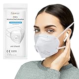 TubeRoo FFP3 Maske mit Ventil 3 Stück Masken, Versand aus Deutschland, Kopfband, Atemschutzmaske mit Ausatemventil, Staubmaske Feinstaubmaske Staubschutzmaske Atemschutz Feinstaub M
