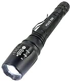 Polizei Swat Led Cree Taschenlampe Zoom XM-L T6 50W 5000 Lumen inkl.2x PowerAkku Mega Leuchtweite / 5 Funktionen