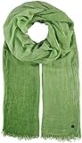 FRAAS Damen-Schal aus 100% Viskose - 100 x 200 cm Größe - Modische einfarbige Stola mit Fransen - Perfekt für den Frühling und Sommer Apple