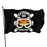 LINGF Durable Extreme Ski Wintersport Flagge 4x6 FT Banner Outdoor Indoor Decor - Polyester 4x6 Flags
