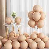50 Stück Aprikose Luftballons, 5 Zoll Vintage Aprikose Latex Luftballons Mini Partyballon für Baby Shower Hochzeit Geburtstag Dekoration