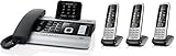 Gigaset DX800A Set mit 3X C430H Mobilteil - VoIP, ISDN, Anrufbeantworter, Bluetooth® ECO DECT