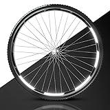 Blackshell® Reflektoren Aufkleber - passgenaues 60 teiliges Fahrrad Aufkleber Set für 27,5 28 und 29 Zoll Felgen - Fahrrad Felgen Aufkleber, Reflektoren Fahrrad in schwarz