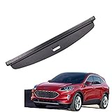Auto Laderaumabdeckung Kompatibel mit Ford Escape Kuga 2020 2021 Kofferraum Abdeckung Rollo Einziehbar Kofferraumabdeckung Hutablage Zum Schutz Der PrivatsphäRe Cargo C