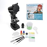 PBOHUZ Schülermikroskop-1200X Mikroskop-Kit für Grundschüler Biologie Wissenschaftsexperiment Lupe Kinder Kinderspielzeug