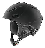 UVEX p1us Helm für Skihelm Snowboardhelm, black met mat, 52-55 cm
