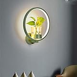 MGWA Wandleuchten Kreative Moderne Pflanze Einfache Zwei farbige LED Lichter Wand Eisen Wand (10 x 30 x 32 cm)