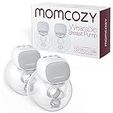Momcozy S9 Pro Milchpumpe Elektrisch Tragbar, Freihändige Milchpumpe mit längster Akkulaufzeit und LED-Anzeige, Elektrische Milchpumpe mit 2 Modi & 9 Stufen - 24mm, 2er-Pack in Grau
