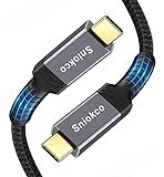 USB4 Kompatibel mit Thunderbolt 3 Kabel (40Gbps/2M), Sniokco USB4 Kabel Kompatibel für Thunderbolt 4, Unterstützt 5K@60Hz, 100W/20V/5A Aufladen, Kompatibel mit Externer SSD,eGpu,USB-CDockingstation