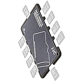 Impulsfoto Extrem Kompaktes Speicherkartenetui Aufbewahrungsbox im Kreditkarten-Format Fuer 10 x MicroSD - grau