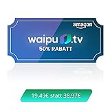 waipu.tv - Neukunden-Gutschein | TV-App für Fire TV und Smartphone | 3 Monate 50% Rabatt | Digitaler Versand