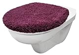 Brandsseller WC Deckelbezug 38x48 cm Ausschnitt aus weichem Mikrofaserstoff Toiletten Sitzbezug für Optimalen Komfort und Stil-L