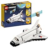 LEGO 31134 Creator 3in1 Spaceshuttle Spielzeug zum Astronauten zum Raumschiff, Konstruktionsspielzeug für Kinder, Jungen, Mädchen ab 6 Jahren, kreative Geschenk
