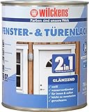 Wilckens 2in1 Fenster- & Türenlack glänzend, 750 ml, Weiß