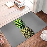 Rutschfeste Fußmatte mit Cartoon-Ananas, für drinnen und draußen, für stark frequentierte Bereiche in Ihrem Zuhause, 40 x 60 cm