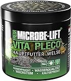 MICROBE-LIFT Vita Pleco - Granulatfutter, Alleinfutter für Saugwelse in jedem Süßwasseraquarium, 250ml / 120g
