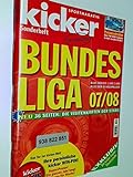 KICKER SONDERHEFT Bundesliga 2007/2008 mit Stecktabelle und Einsteck-Vereinsembleme sportmagazin, Deutschlands grösste Sportzeitung 4198520105407