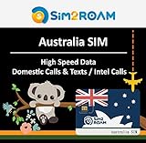 Australien SIM Prepaid Karte 40 Tage, Unbegrenzte Anrufe und SMS + 20GB LTE Highspeed-Datenvolumen + AUD$25 Internationale Anrufe, Wieder auffüllbar!! (Bereitgestellt von Optus Network)
