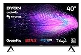 DYON Smart 40 AD-2 100cm (40 Zoll) Android TV (FHD, HD Triple Tuner, Prime Video, Netflix, Google Play Store für DAZN, Disney+ uvm., Google Assistant, BT-Fernbedienung) [Mod. 2022]