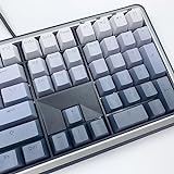 EUXXJJ PBT-Schlüsselkappensatz, Schlüsselkappen OEM-Profil 108 Tasten Transparente Tastenkappen Gradient Shine-Through Tastenkappen MX-Schalter für Mechanische Tastaturen
